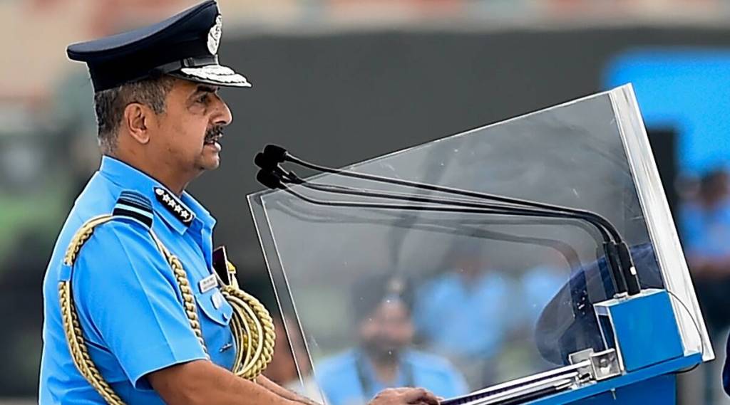 Indian Air Force (IAF) Chief V R Chaudhari