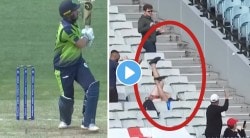 T20 World Cup: टांगा पलटी घोडे फरार! षटकार मारलेला चेंडू कॅच पकडायला गेला अन्…; पाहा Video