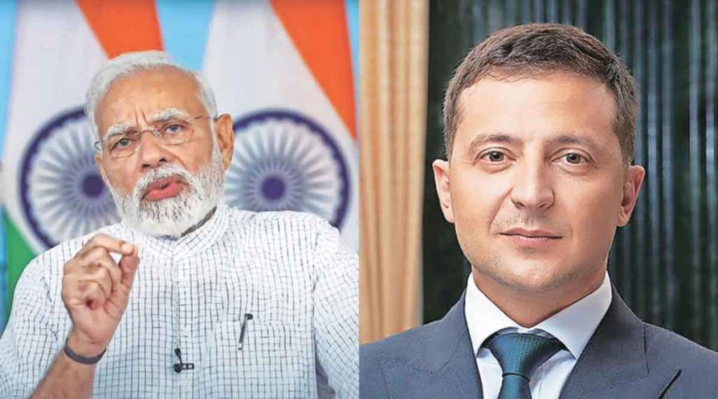 pm narendra modi telephonic President Zelensky