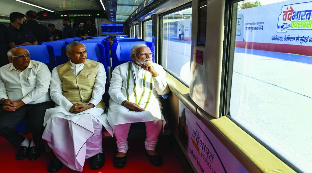 narendra modi travel vande bharat express