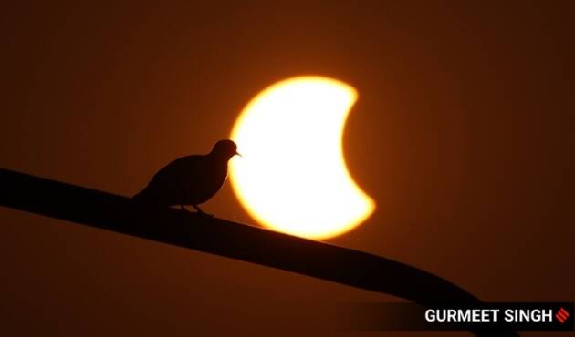 partial solar eclipse in india