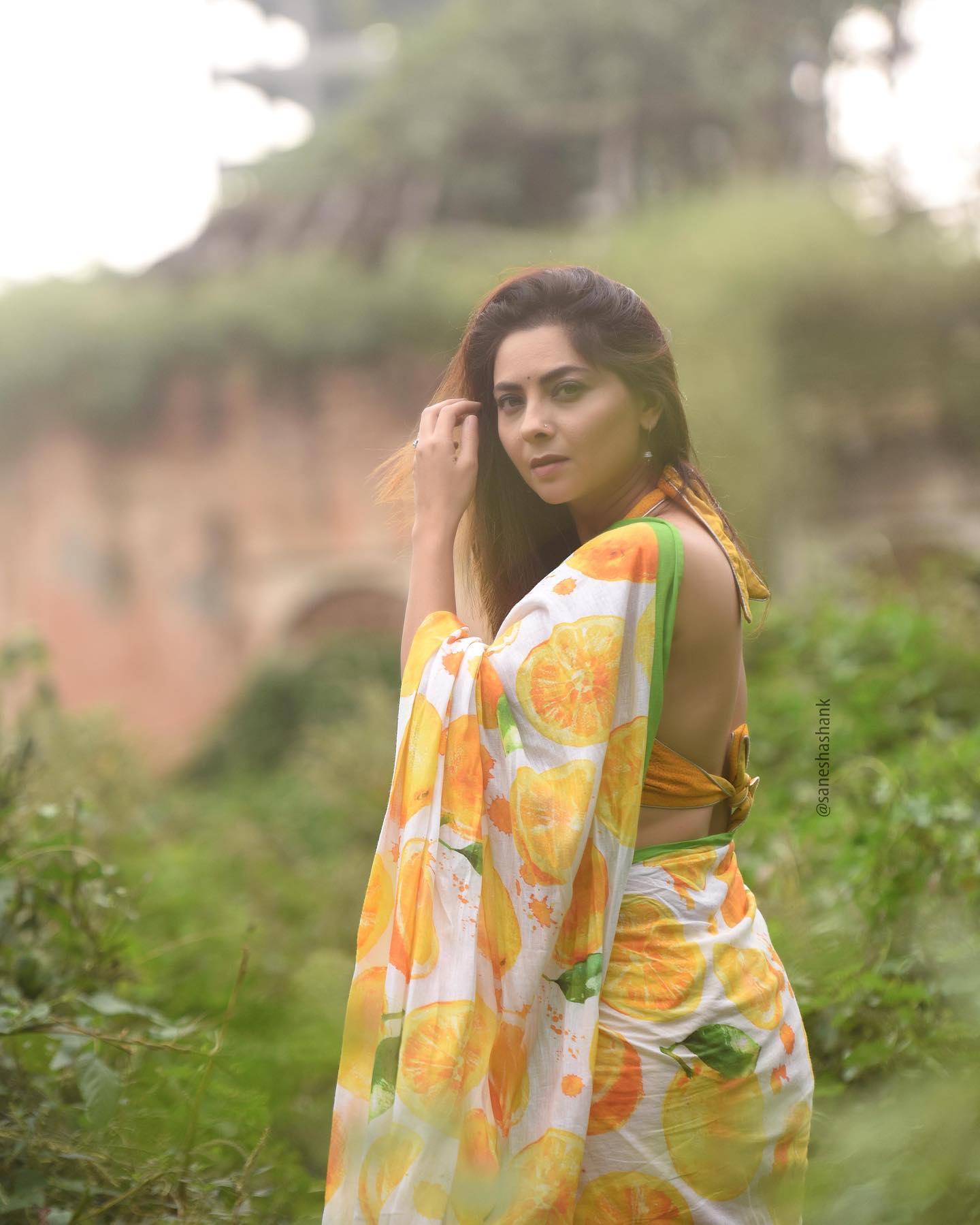 sonalee kulkarni photoshoot in saree 