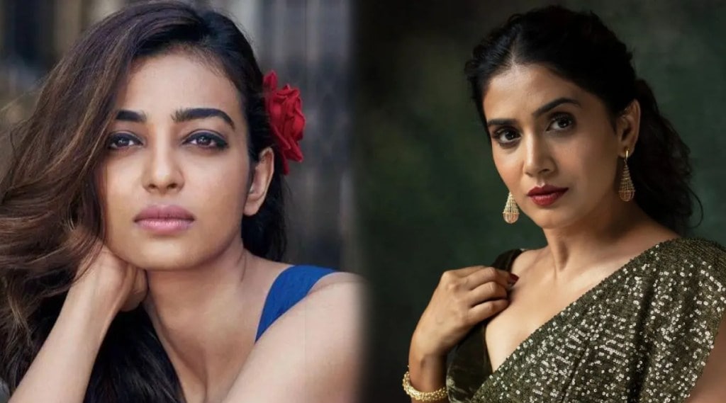 sonali kulkarni on radhika apte in bus bai bus show