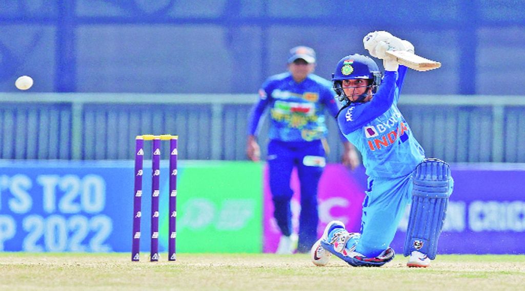 आशिया चषक क्रिकेट स्पर्धा : भारतीय महिला संघाचा विजयी प्रारंभ; श्रीलंकेवर ४१ धावांनी मात; जेमिमाची अर्धशतकी खेळी