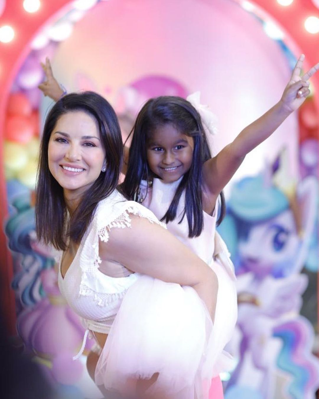 Sunny Leone Daughter Birthday Pics 