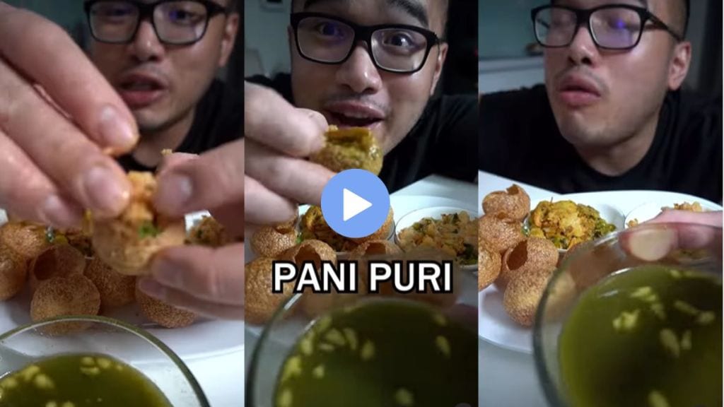 Vietnamese food blogger tastes panipuri for the first time