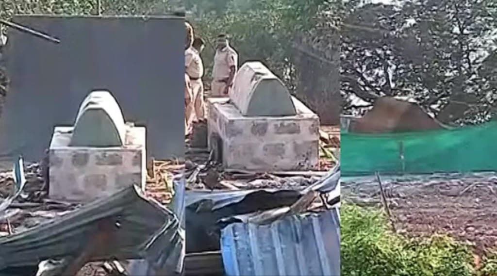 Three more graves in the grave area of Afzal Khan and Syed Banda pratapgarh-in-satara