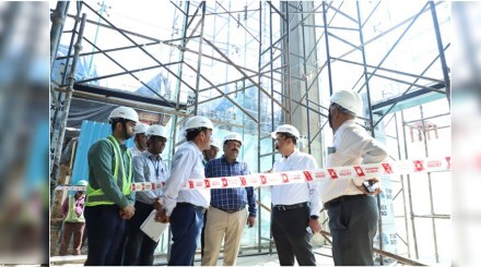 Inspection of important works in the city by Navi Mumbai Municipal Commissioner
