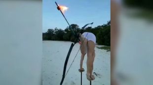 archery shot viral video