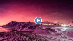 Viral Video Antarctica South Pole First Sunrise after 6 months Dark Night Snowfall Unique Nature