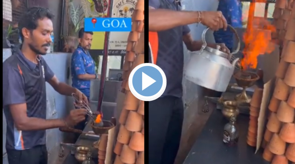 Viral Video Goa Old Monk Tea Vendor Stuns Netizens With tandoori Recipe Watch Reaction