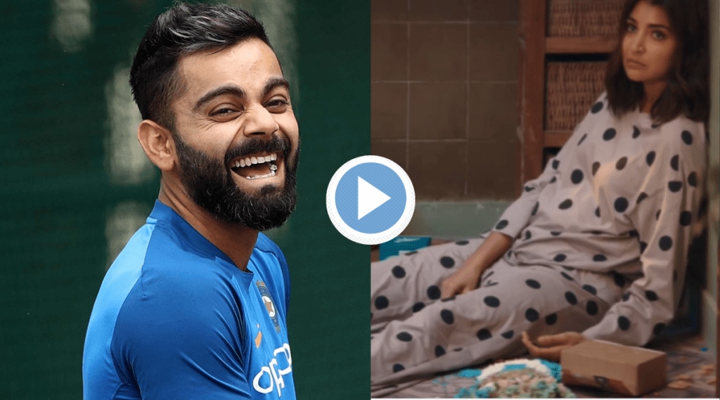 Virat Kohli Wife Anushka Sharma Gives Birthday Surprise falls on the floor with cake Viral Video