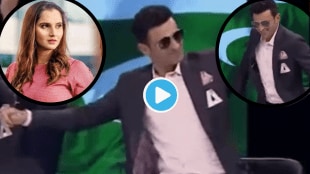 Sania Mirza Husband Shoaib Malik Dance on TV Divorce Rumors PAK vs NZ Celebration Viral Video