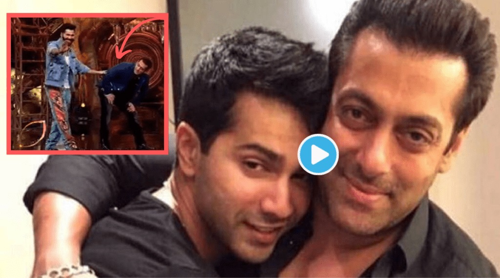 Bigg Boss 16 Salman Khan Asks varun Dhawan To Bite him Kriti Sanon Burst Into Laughter Bhediya Viral Video