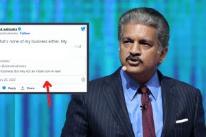 Anand Mahindra Angry Slams Twitter User Comment Why Not Indian Son In Law Check Online Reaction Post
