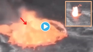 Video Man Falls Into Hot Lava Lake Volcano Fire Experiment Went viral Shocking Clip Online