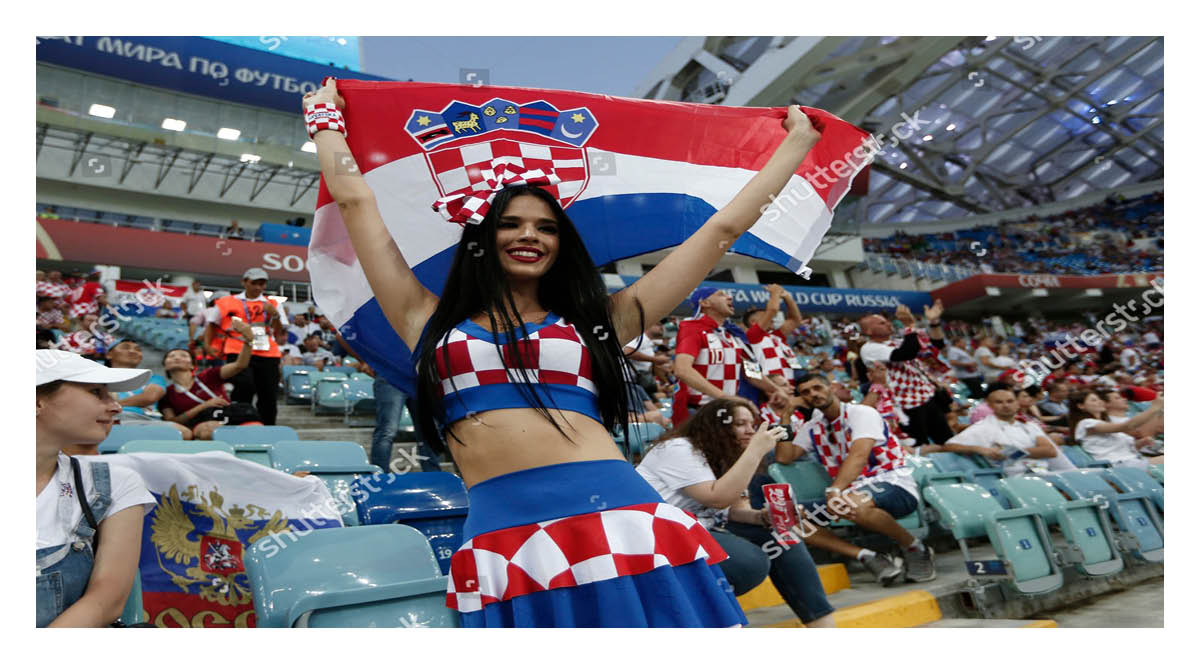 Model Ivana Knoll went to the Al-Bayt stadium for Croatia's first match against Morocco wearing an offensive dress