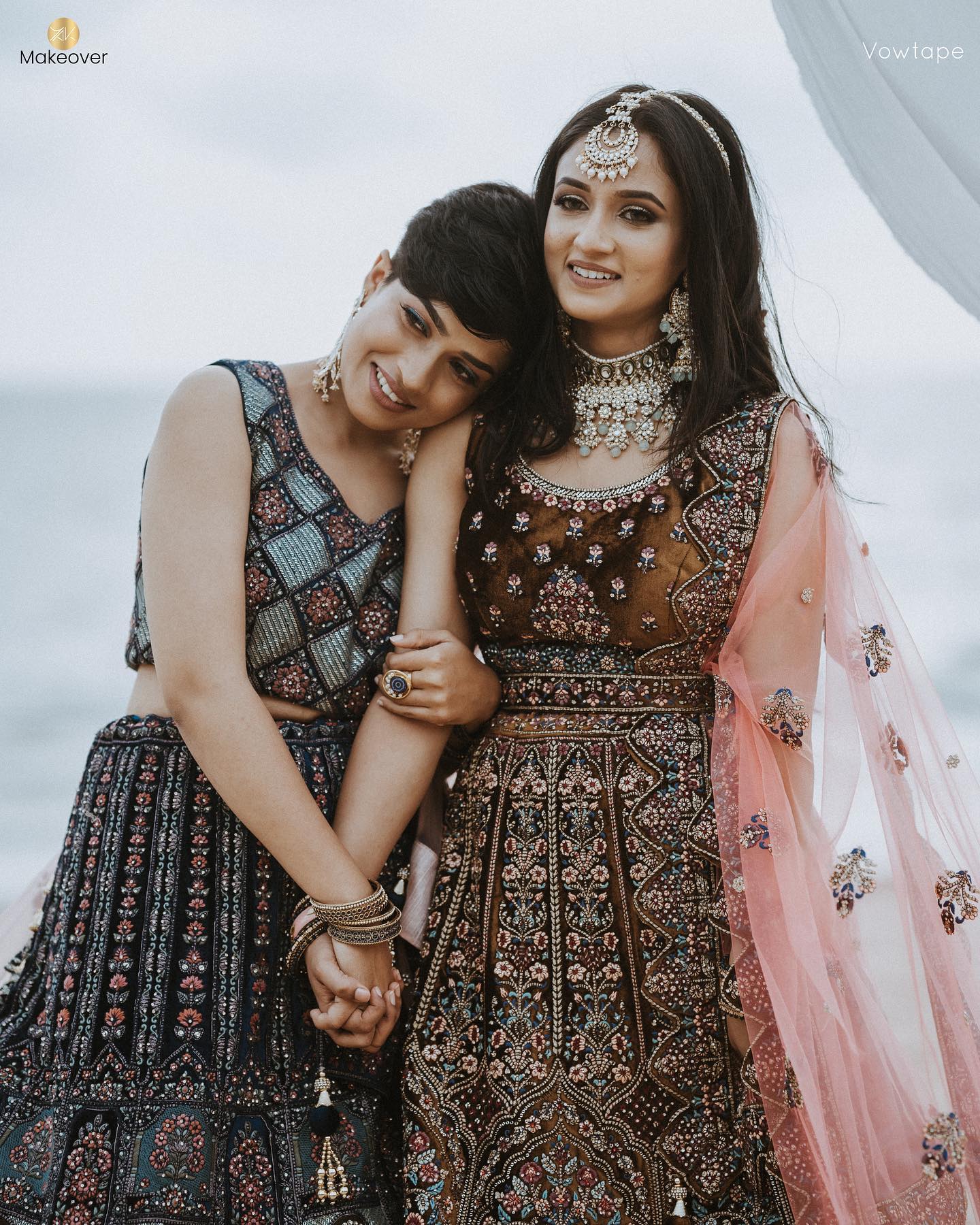 Kerala Lesbian Couple Adhila Nasarin Fathima Noora viral Wedding Photoshoot