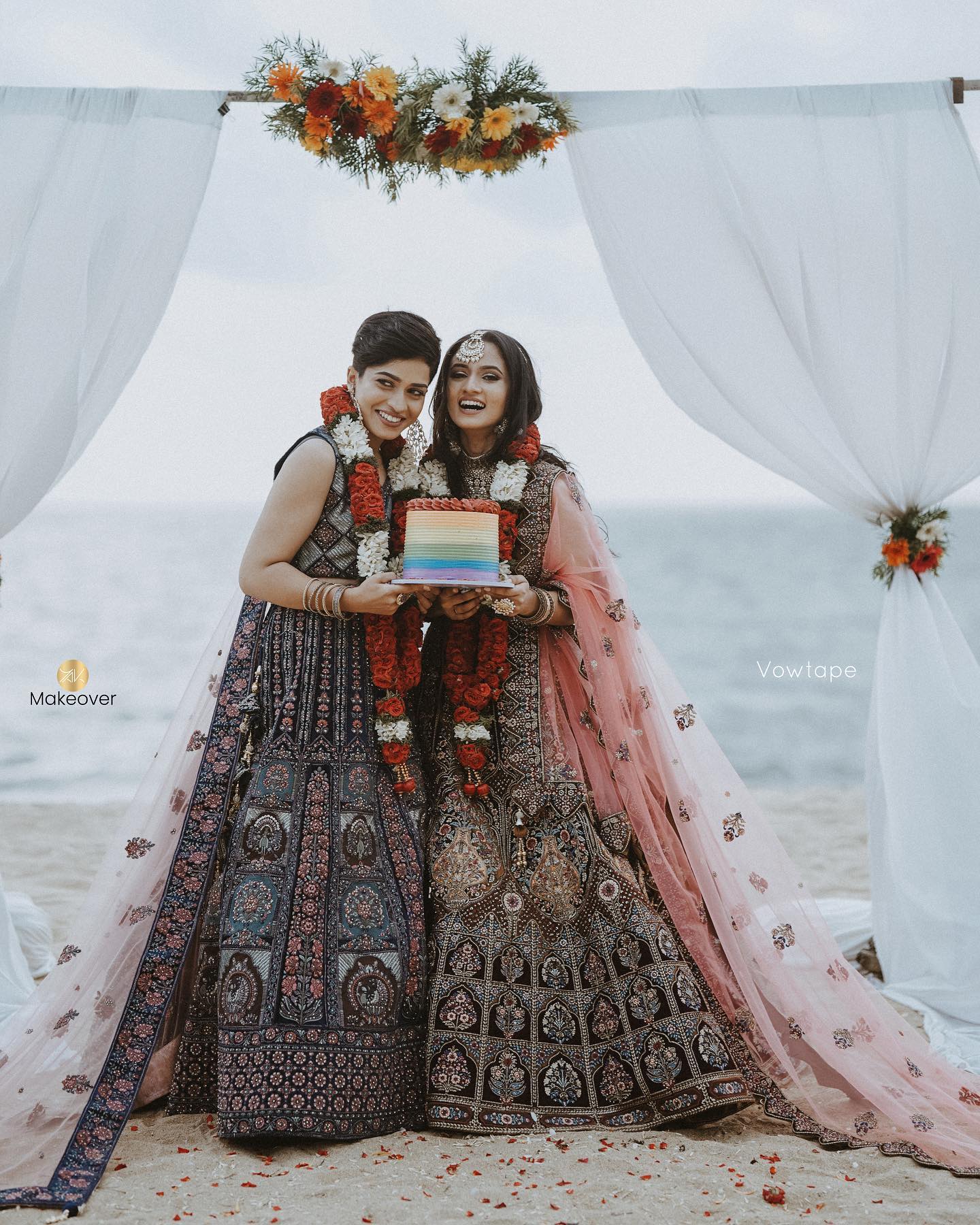 Kerala Lesbian Couple Adhila Nasarin Fathima Noora viral Wedding Photoshoot