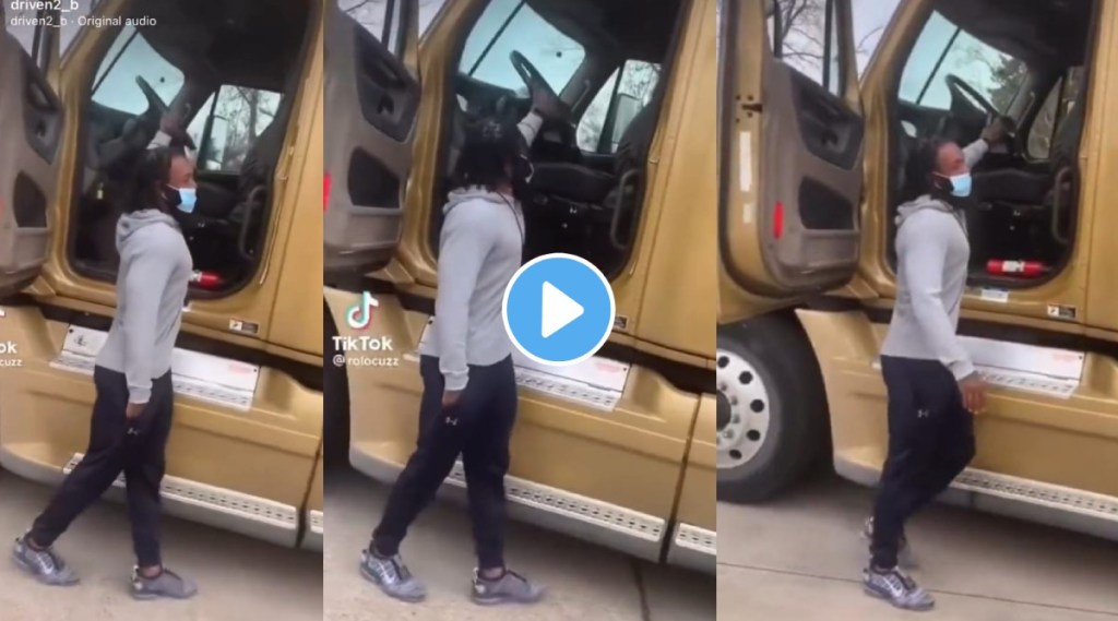 Man Parks truck without being in it controlling the steering wheel from outside shocks netizens watch viral video