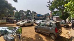 In Kopar khairane encroachment of vehicles on the playground