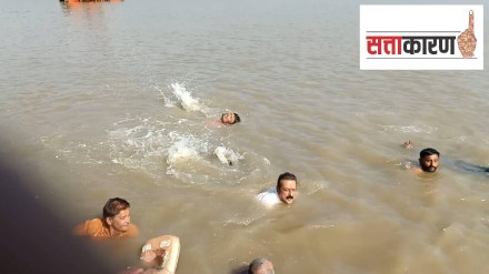 Congress MLA swims