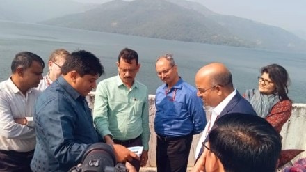 inspection of temghar dam repair work bydam safety authority pune
