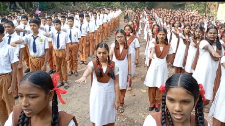 students of samra ashok vidyalaya took oath to be free from addiction in kalyan