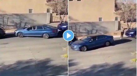 woman car parking video