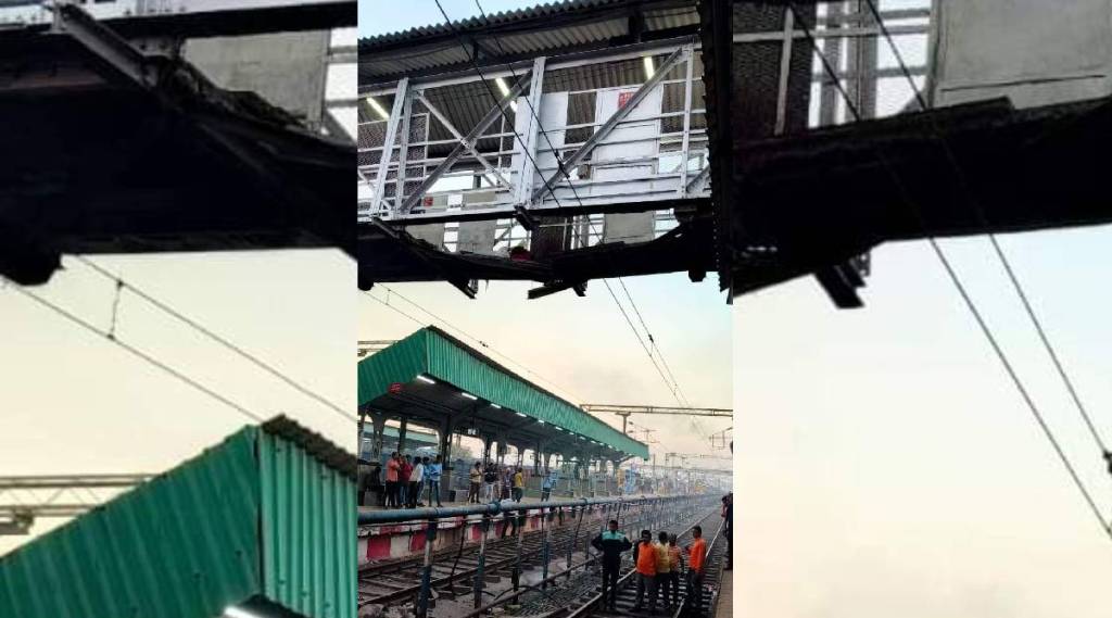 pedestrian bridge collapsed due to officers negligence two officers suspended