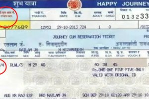 important codes of railway tickets