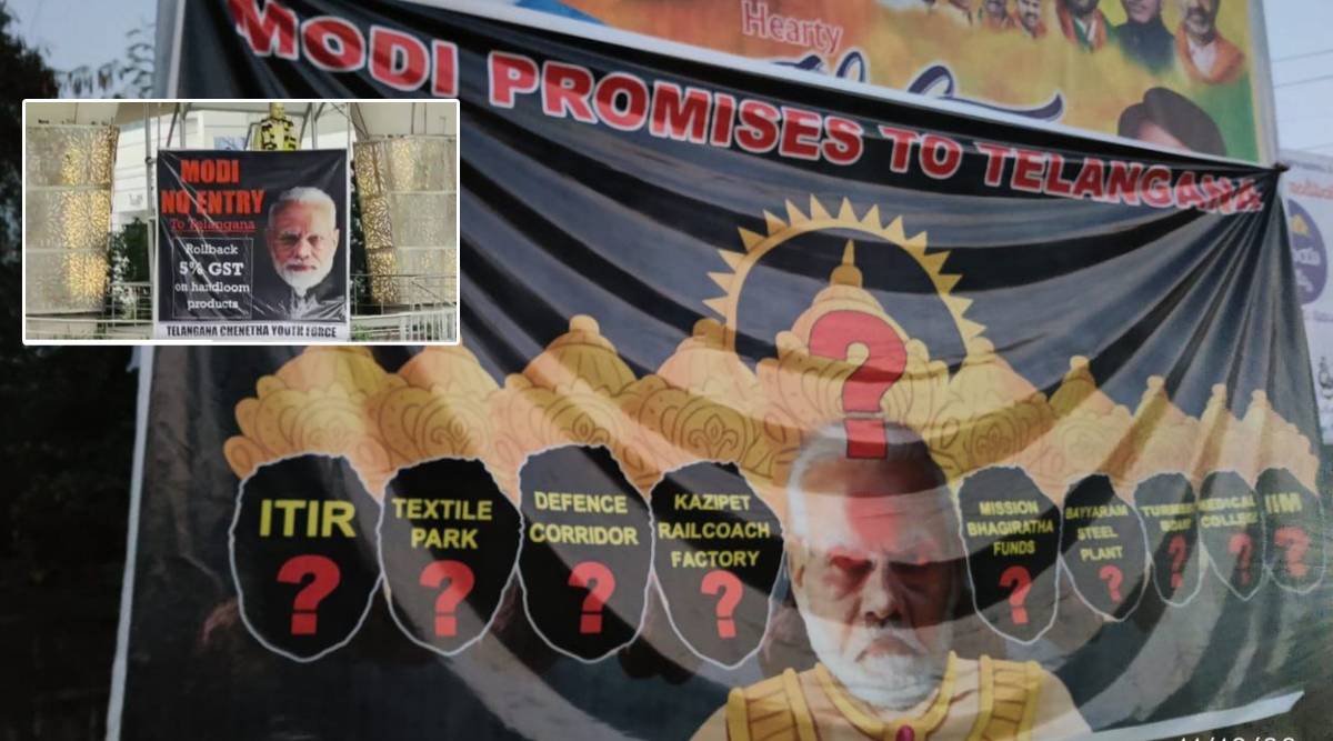 Poster Against Pm Modi In Ramagundam