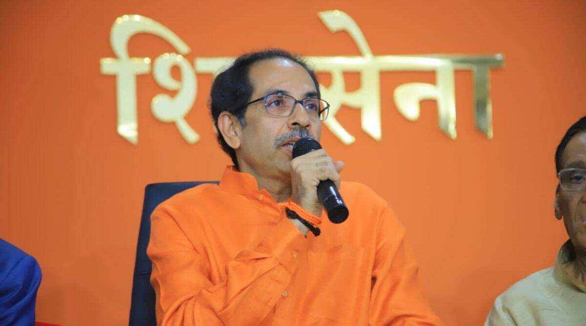 uddhav thackeray pc In shivsena Bhawan,