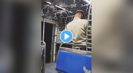 Viral trending video of on duty Police personnel in mumbai local wins internet comments say it makes women feel safe