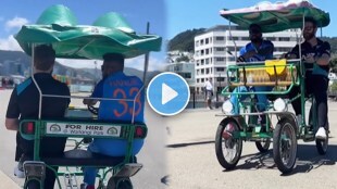 ind vs nz hardik pandya and kane williamson cruise in wellington on their cool crocodile bike watch video