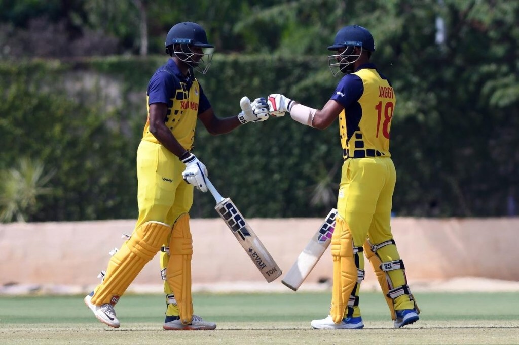 Vijay Hazare Trophy 2022 narayana jagadeesan scores five consecutive hundred in breaks world record