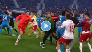 Russian Cup Football Video of scuffle between players of Zenit St Petersburg and Spartak Moscow