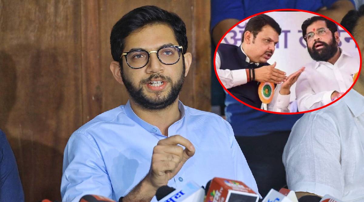 aaditya thackeray eknath shinde devendra fadnavis