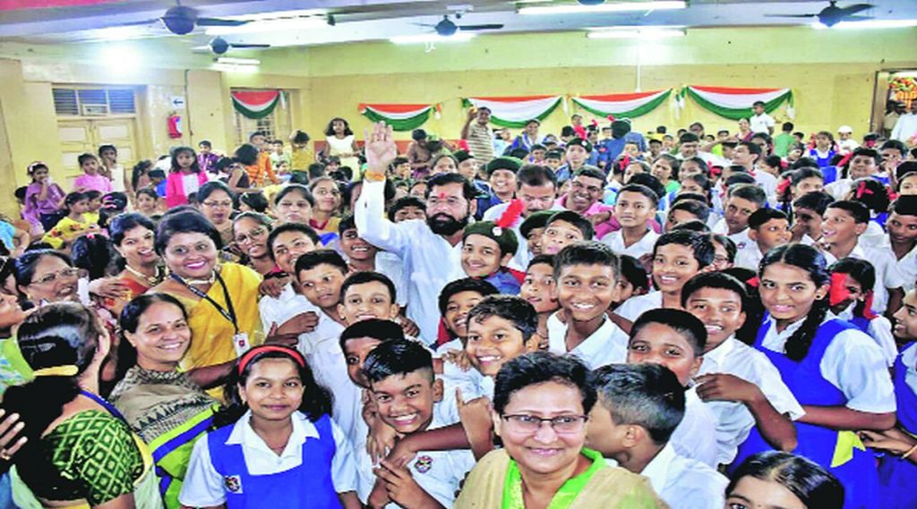 cm eknath shinde with children day