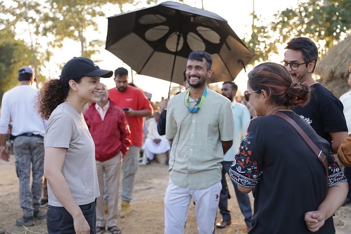 Kangana Ranaut Emergency BTS pictures