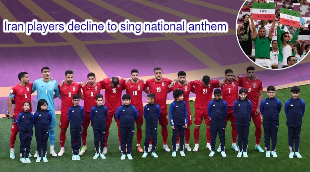 iran team not singing national anthem