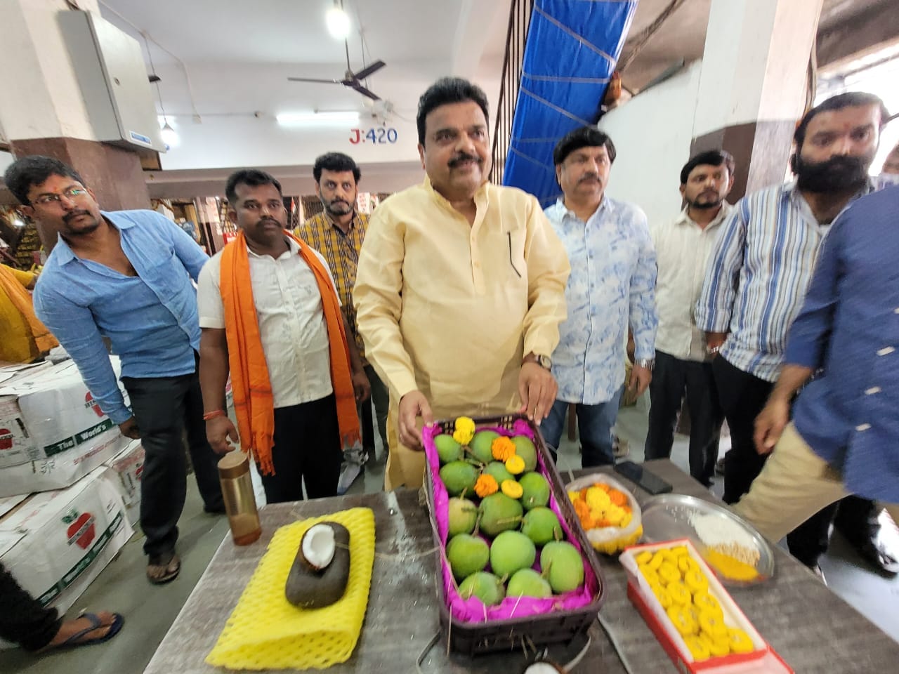 First box of this seasons Alphonso mango arrived from devgad to apmc market Mumbai