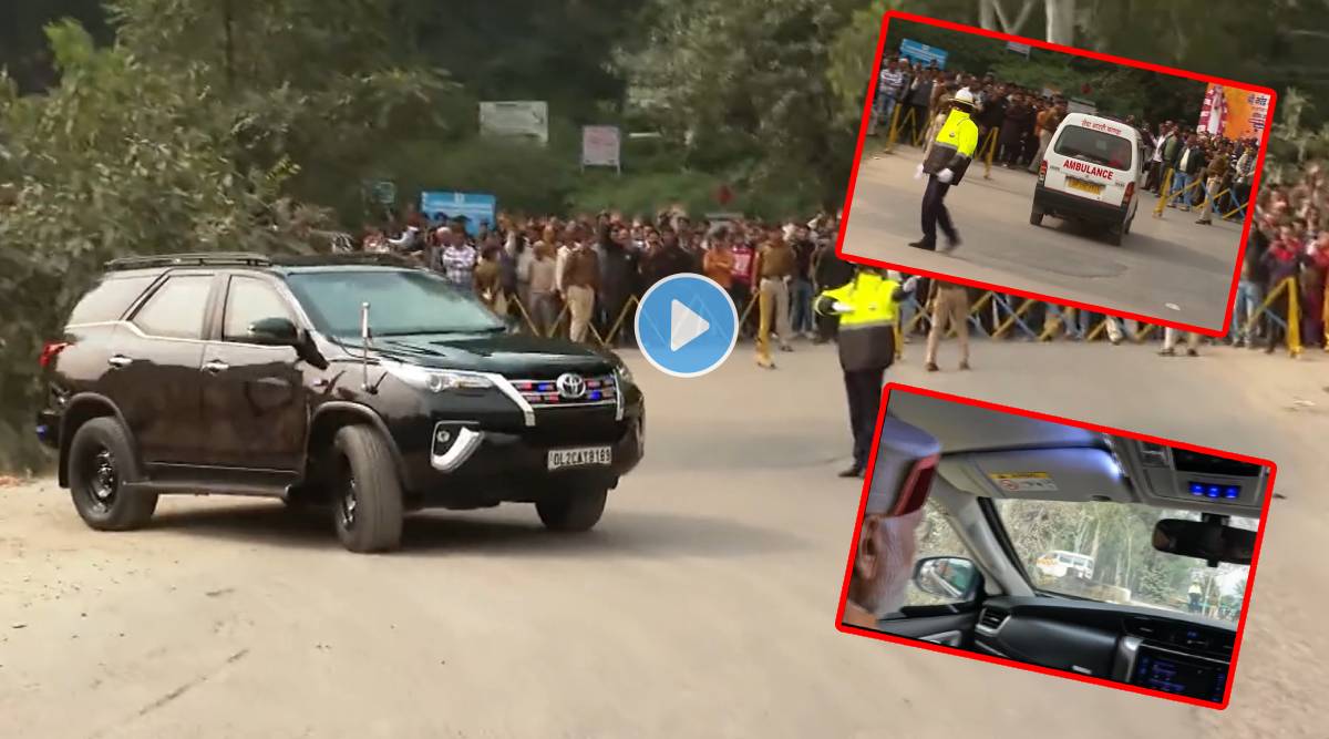 pm narendra modi convoy ambulance