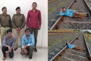 railway police arrest two youth for doing stunt on pune lonavala railway track
