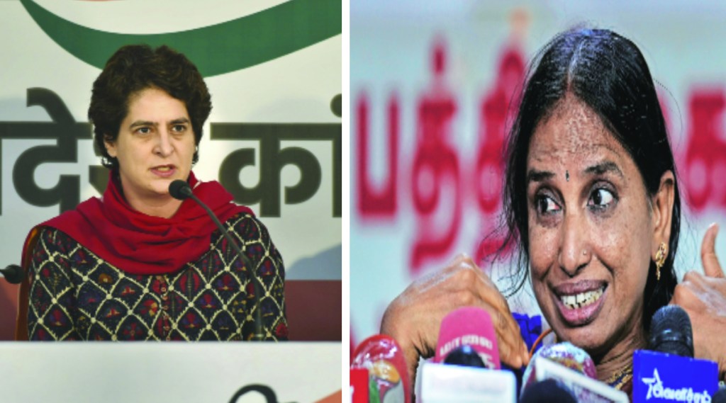 priyanka gandhi and Nalini Sriharan