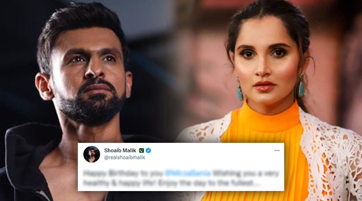Sania Mirza Birthday: घटस्फोटांच्या चर्चांदरम्यान शोएब मलिकने ट्वीट करत दिल्या पत्नी सानियाला शुभेच्छा, म्हणाला… |Shoaib Malik birthday message for Sania Mirza on Twitter amid rumours of their divorce