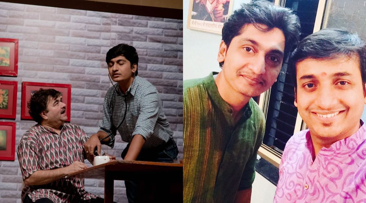 Prashant Damle, Prashant Damle 12500th drama, eka lagnachi gosht, sankarshan karhade, adhokshaj karhade, प्रशांत दामले, अधोक्षज कऱ्हाडे, संकर्षण कऱ्हाडे