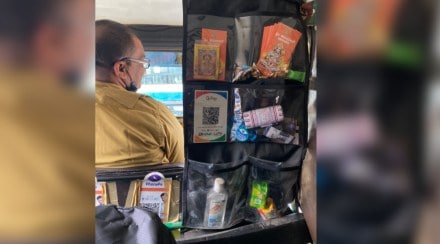 viral news free toffees and biscuits for passengers in this bengaluru autorickshaw
