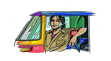 women auto driver