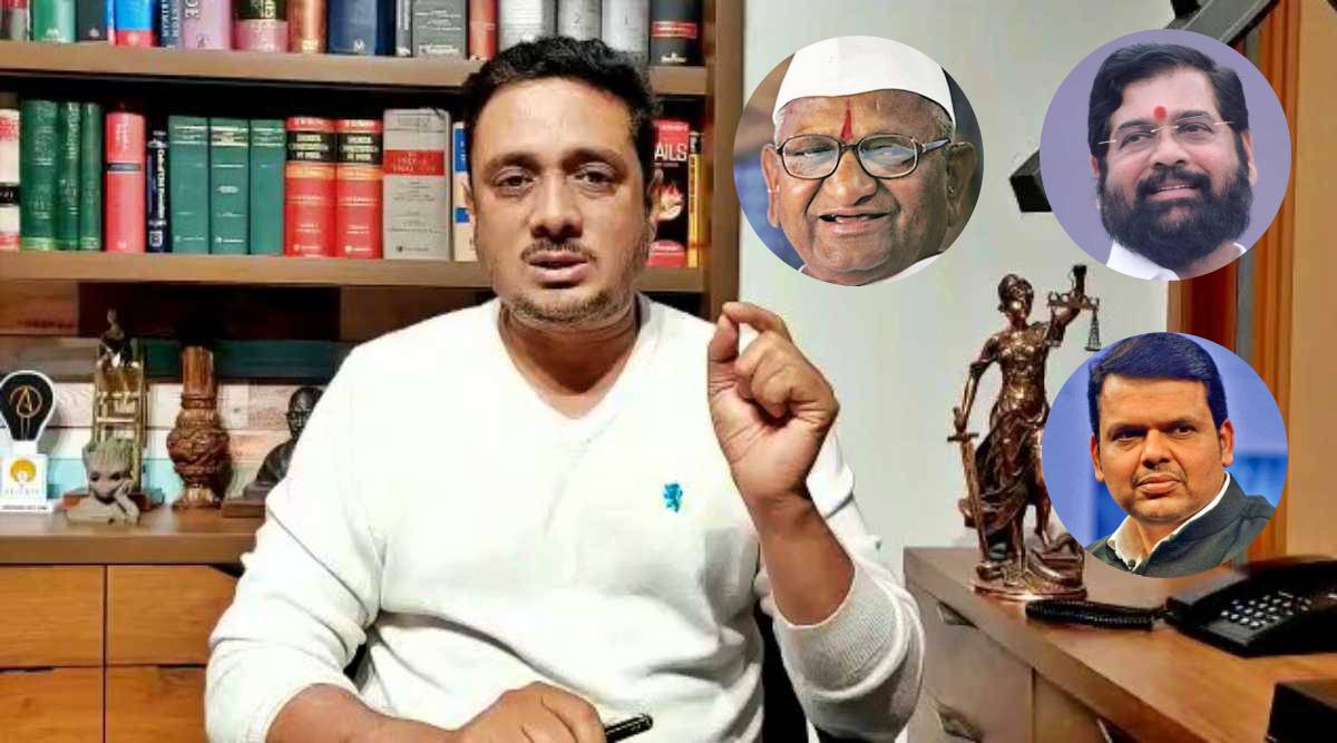 Asim Sarode Anna Hazare Eknath Shinde Devendra Fadnavis